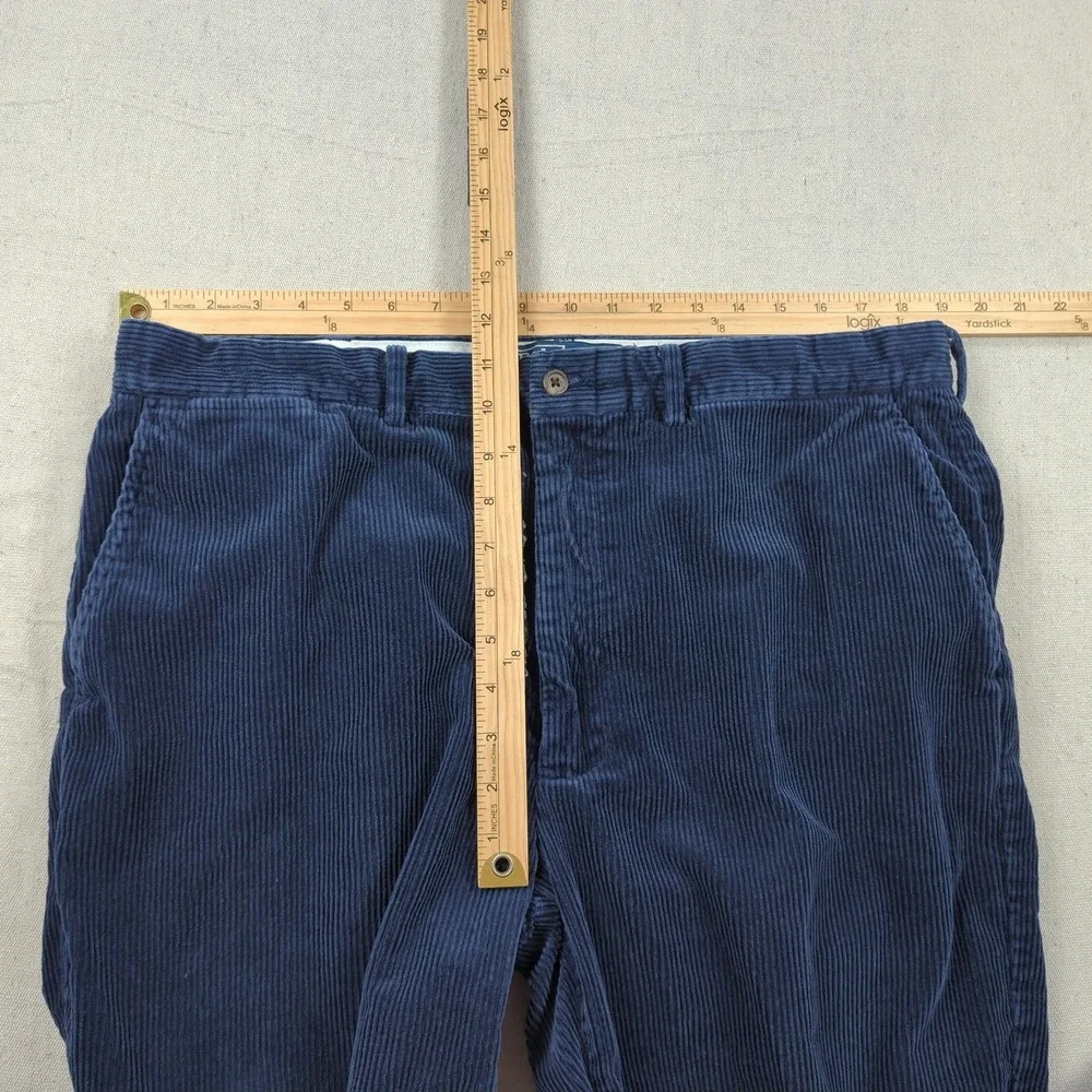 Vintage Polo Ralph Lauren Pants Mens 38x30 Blue Corduroy Distressed